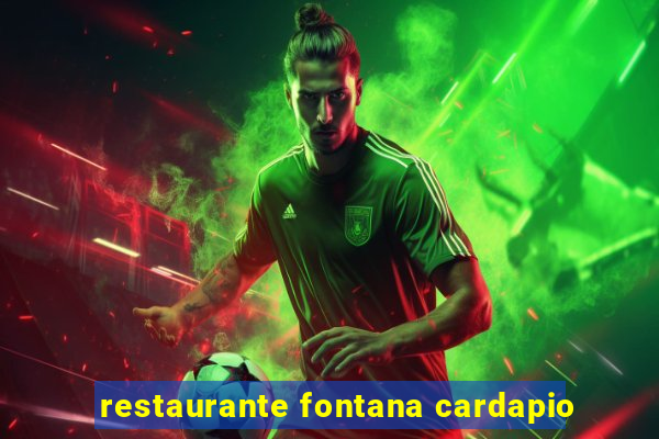 restaurante fontana cardapio