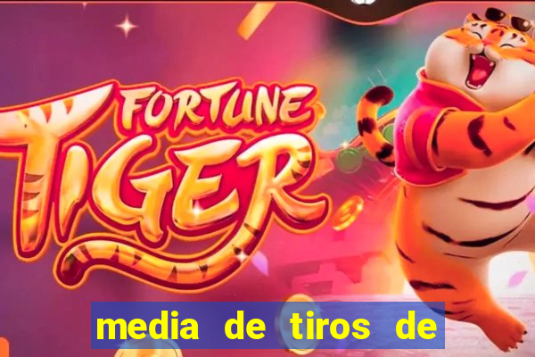 media de tiros de meta por jogo